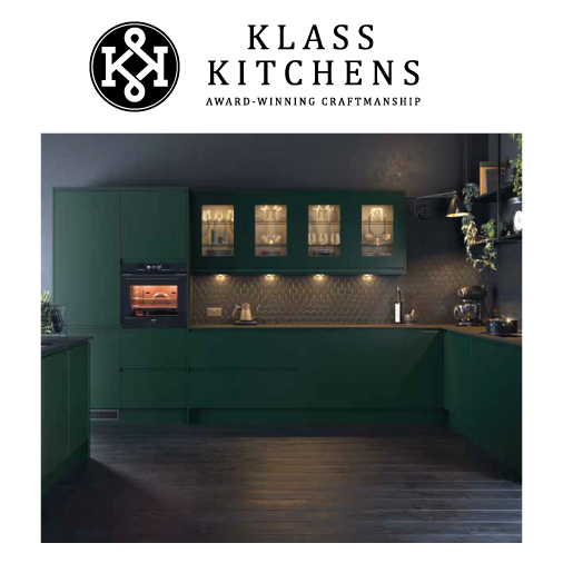 Green Kitchen by Klass Kitchens of Cannock